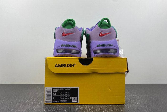 AMBUSH x Nike Air More Uptempo Low "Lilac" FB1299-500