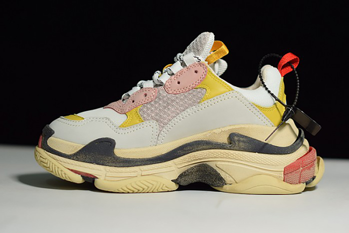 Ba*len*cia*ga triple s cream yellow red 490672  w09o5  9035
