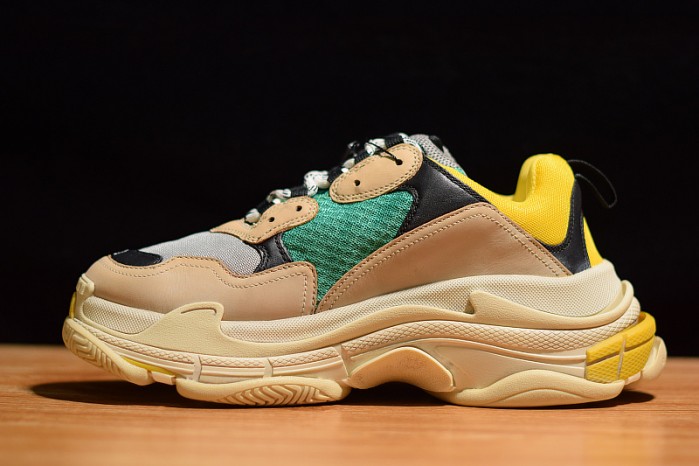 Ba*len*cia*ga triple s w06e1-1000 beige/green-yellow